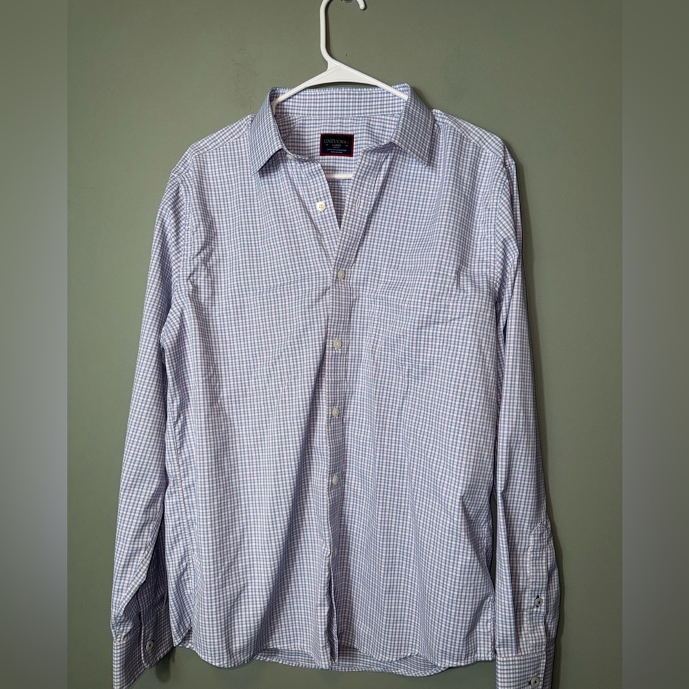 UNTUCKit‎ Men’s Long Sleeve Button Down Shirt Size Large